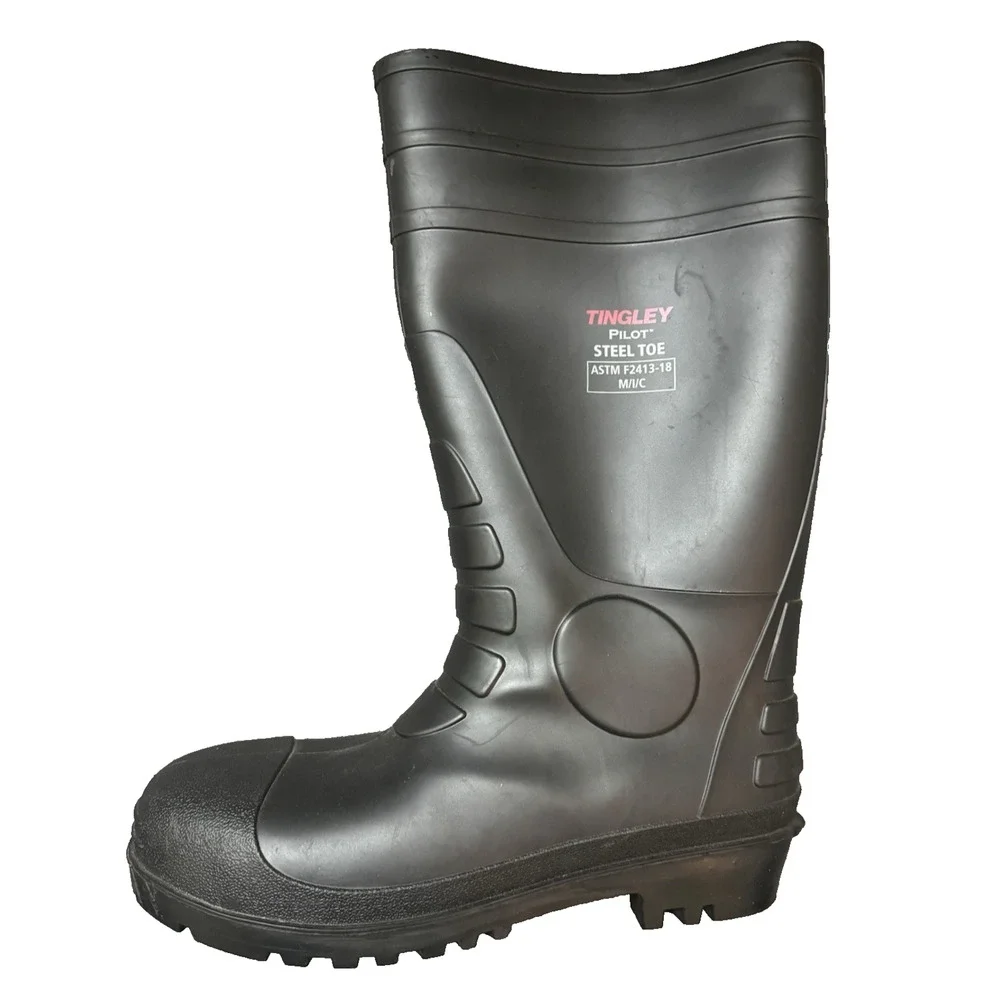 Tingley - Pilot ASTM F2413-18 M/I/C - Steel Toe Rubber Boots - Black 15